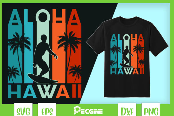 Aloha Hawaii Surfer Surfing