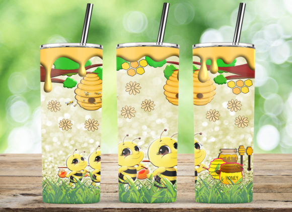 Bee Hive Tree Honeycomb 20 Oz Tumbler