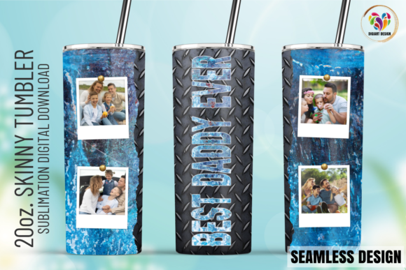 Best Daddy Ever Tumbler Wrap