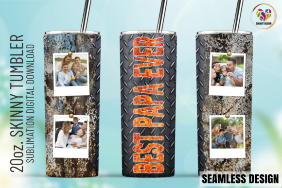 Best Papa Ever Tumbler Wrap