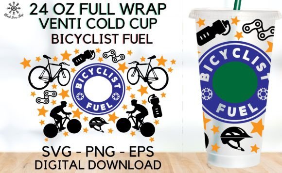 Bicyclist Fuel Wrap Venti Cold Cup