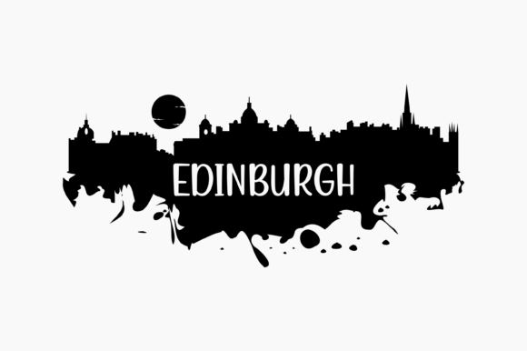 Edinburgh Skyline Silhouette