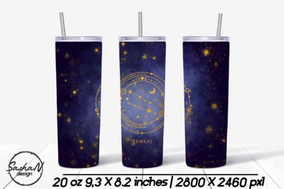 Gemini Zodiac Tumbler Sublimation