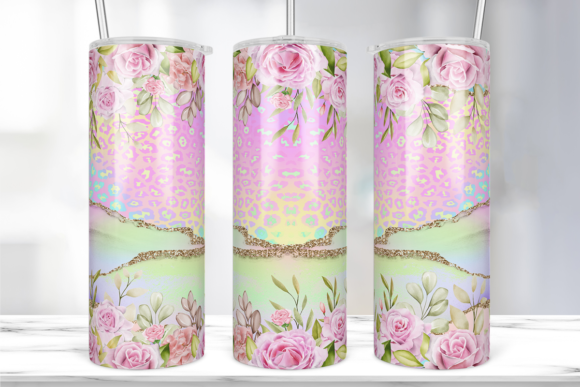 Leopard Rose Marble 20 Oz Tumbler