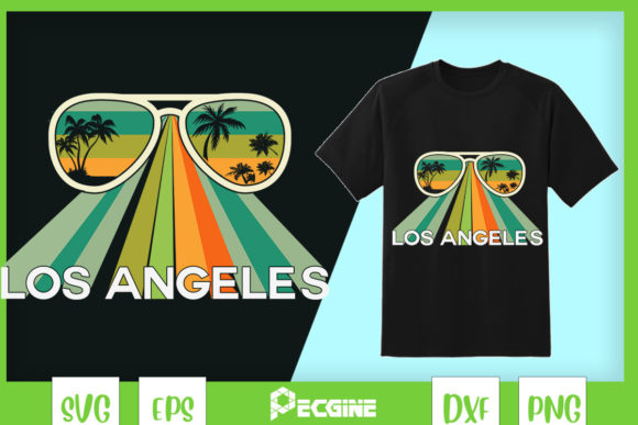 Los Angeles Beach Palm Trees Sunglasses