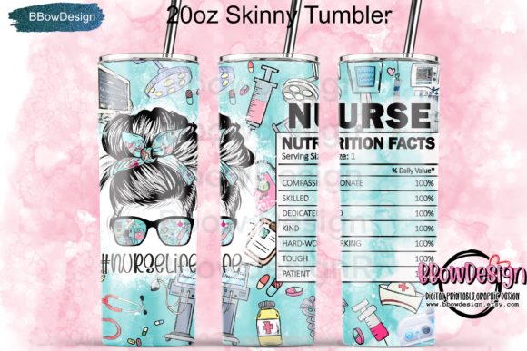 Nurse Life Nutrition Facts 20oz Tumbler