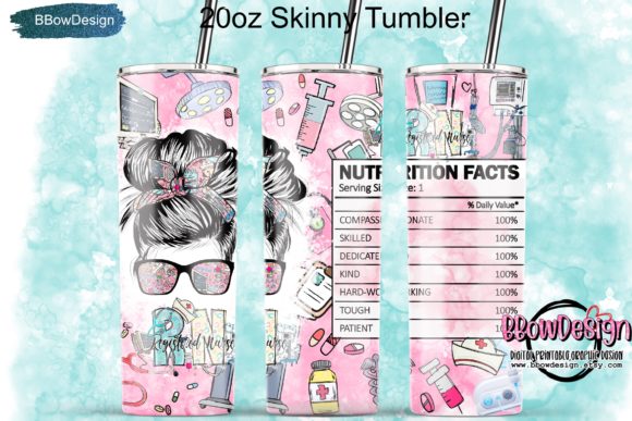 Rn Nurse Nutrition Facts Skinny Tumbler